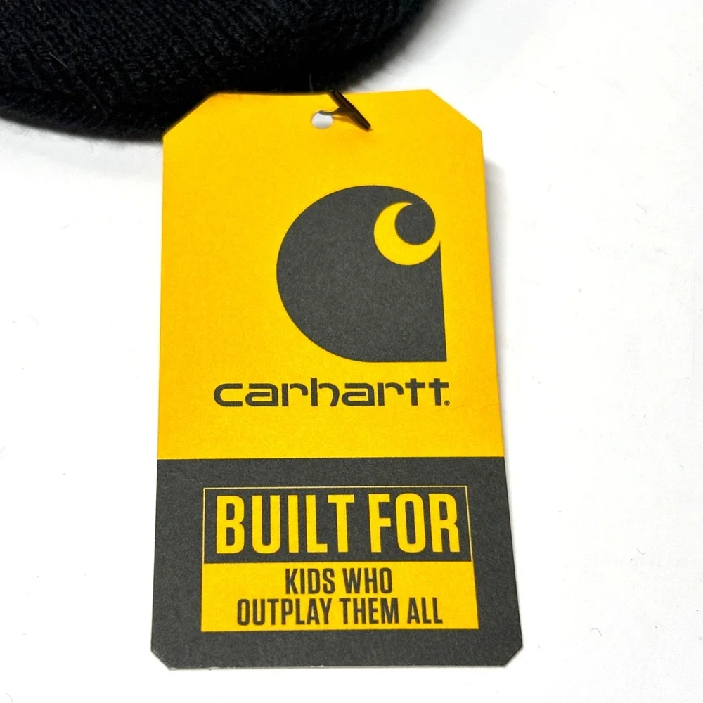 New Carhartt Acrylic Watch Hat Toddler Infant Caviar‎ Black Beanie Gorpcore